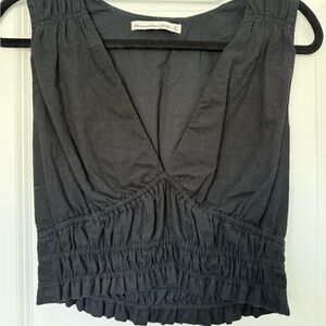 Abercrombie & Fitch Charcoal Blouse